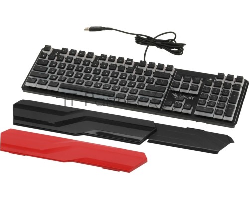Клавиатура A4Tech Bloody B975P механическая черный USB Multimedia for gamer LED (подставка для запястий) (B975P)