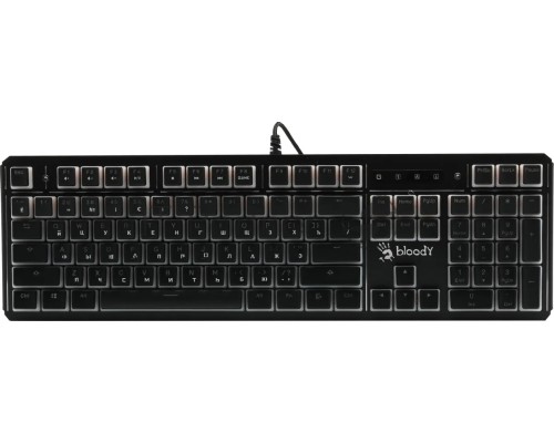 Клавиатура A4Tech Bloody B975P механическая черный USB Multimedia for gamer LED (подставка для запястий) (B975P)