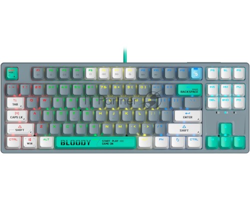 Клавиатура A4Tech Bloody S87 Energy механическая серый USB for gamer LED (S87 USB ENERGY ASH)
