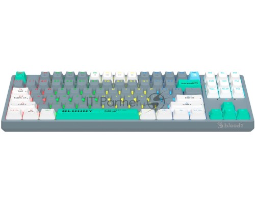 Клавиатура A4Tech Bloody S87 Energy механическая серый USB for gamer LED (S87 USB ENERGY ASH)