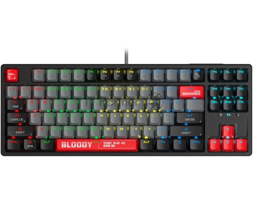 Клавиатура A4Tech Bloody S87 Energy механическая черный/красный USB for gamer LED (S87 USB ENERGY RED)