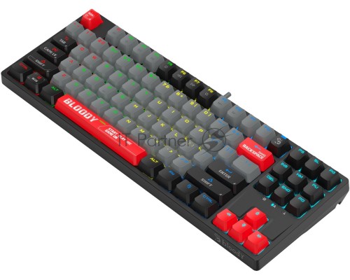 Клавиатура A4Tech Bloody S87 Energy механическая черный/красный USB for gamer LED (S87 USB ENERGY RED)