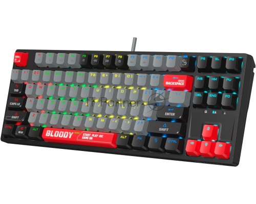 Клавиатура A4Tech Bloody S87 Energy механическая черный/красный USB for gamer LED (S87 USB ENERGY RED)
