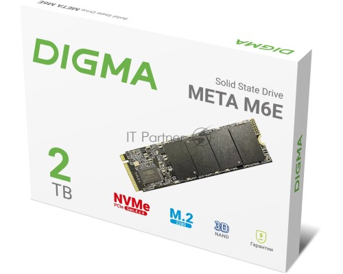 Накопитель SSD Digma PCIe 4.0 x4 2TB DGSM4002TM6ET Meta M6E M.2 2280