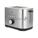 Тостер BQ T1010 Steel-Black, Мощность 800 Вт, 7 степеней поджаривания