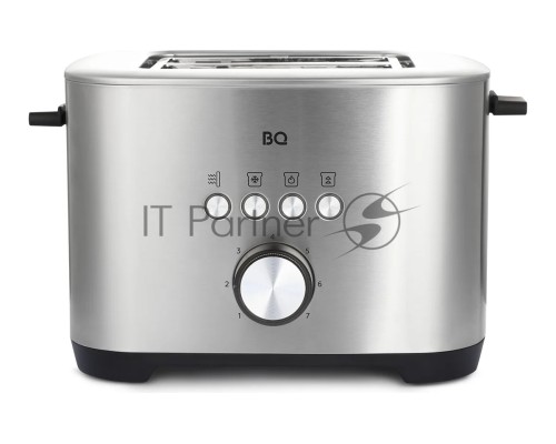 Тостер BQ T1010 Steel-Black, Мощность 800 Вт, 7 степеней поджаривания