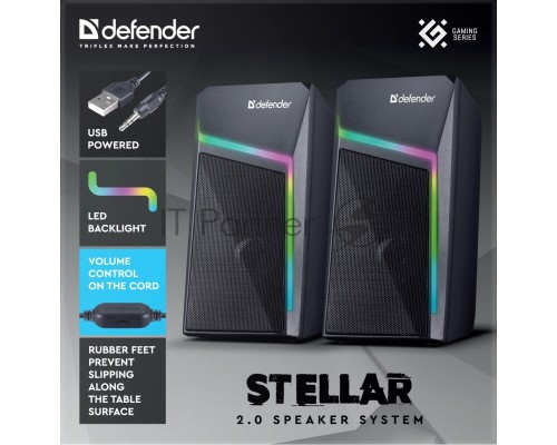 Акустическая система DEFENDER STELLAR Цвет черный 0.67 кг 65043