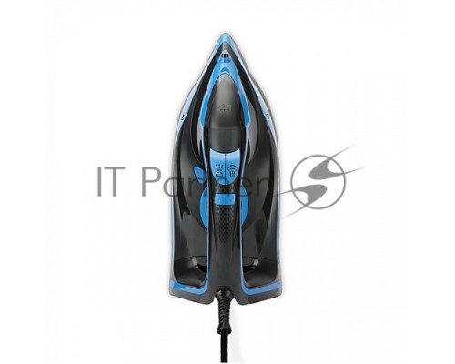 Утюг BQ SI1005 Black-Blue. Мощность 3000 Вт, Резервуар для воды 350 мл, Постоянная подача пара 60 г/мин, Паровой удар 200 г, Керамическое покрытие EasyGlidePRO, Защита от перегрева, Вертикальное отпраивание, LED индикатор, Мерный стакан для воды в компле