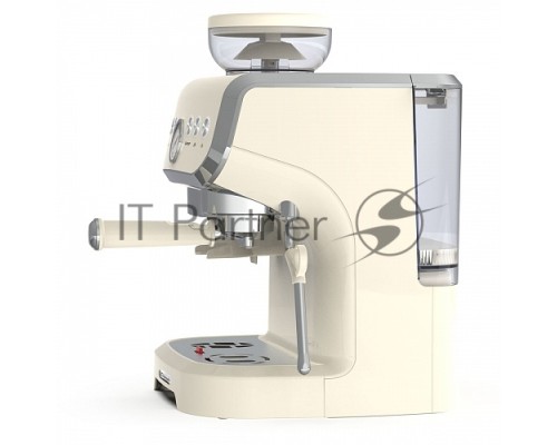 Кофейная станция BQ CM5000 бежевый, исп. кофе - зерновой/молотый, 2 л, 1560 Вт, 15 Бар.