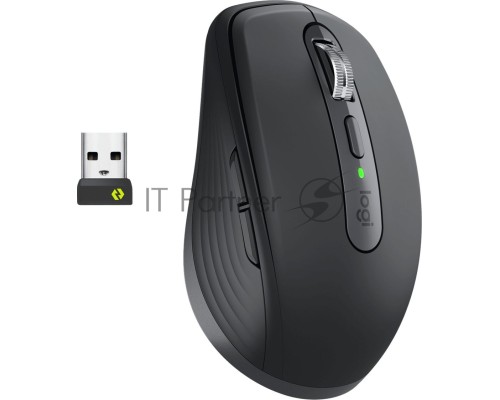 Мышь Logitech MX Anywhere 3 графитовый оптическая (4000dpi) беспроводная BT/Radio USB для ноутбука (5but)