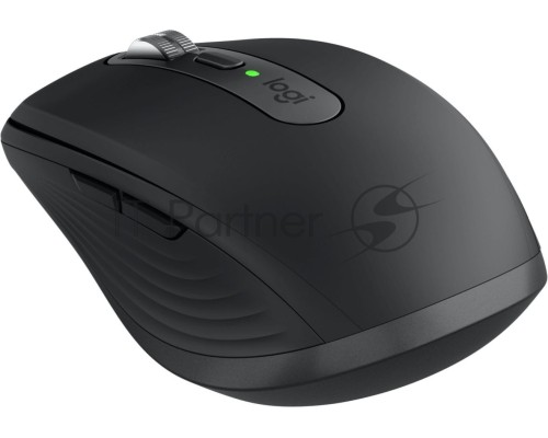 Мышь Logitech MX Anywhere 3 графитовый оптическая (4000dpi) беспроводная BT/Radio USB для ноутбука (5but)