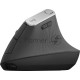 Мышь беспроводная Logitech MX Vertical черный/серебристый, 4000 dpi, радиоканал, Bluetooth, USB, кнопки - 6