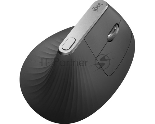 Мышь беспроводная Logitech MX Vertical черный/серебристый, 4000 dpi, радиоканал, Bluetooth, USB, кнопки - 6