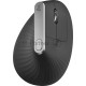 Мышь беспроводная Logitech MX Vertical черный/серебристый, 4000 dpi, радиоканал, Bluetooth, USB, кнопки - 6
