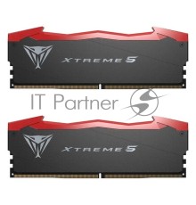 Оперативная память Patriot Viper Xtreme 5 Gaming DDR5 Общий объём памяти 32Гб Module capacity 16Гб Количество 2 7600 МГц Множитель частоты шины 38 1.45 В RGB черный PVX532G76C36K