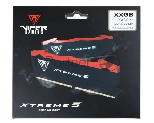 Оперативная память Patriot Viper Xtreme 5 Gaming DDR5 Общий объём памяти 32Гб Module capacity 16Гб Количество 2 7600 МГц Множитель частоты шины 38 1.45 В RGB черный PVX532G76C36K