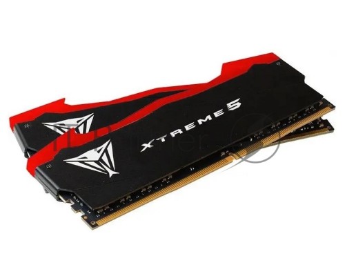 Оперативная память Patriot Viper Xtreme 5 Gaming DDR5 Общий объём памяти 32Гб Module capacity 16Гб Количество 2 7600 МГц Множитель частоты шины 38 1.45 В RGB черный PVX532G76C36K