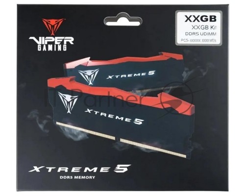 Оперативная память Patriot Viper Xtreme 5 Gaming DDR5 Общий объём памяти 32Гб Module capacity 16Гб Количество 2 Множитель частоты шины 38 1.45 В RGB черный PVX532G82C38K Оперативная память Patriot Viper Xtreme 5 Gaming DDR5 Общий объём памяти 32Гб Module capacity 16Гб Количество 2 Множитель частоты шины 38 1.45 В RGB черный PVX532G82C38K
