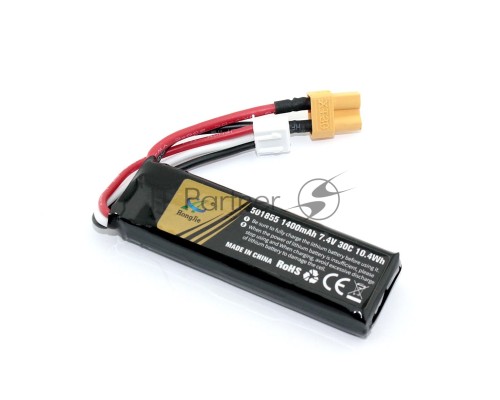 Аккумулятор Li-Pol 7.4v 501855 1400mah разъем XT30-plug