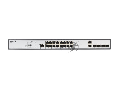 Коммутатор Managed L2 Switch 16x1000Base-T PoE, 2x1000Base-X SFP, 2xCombo 1000Base-T/SFP, PoE Budget 250W, RJ45 Console, 19
