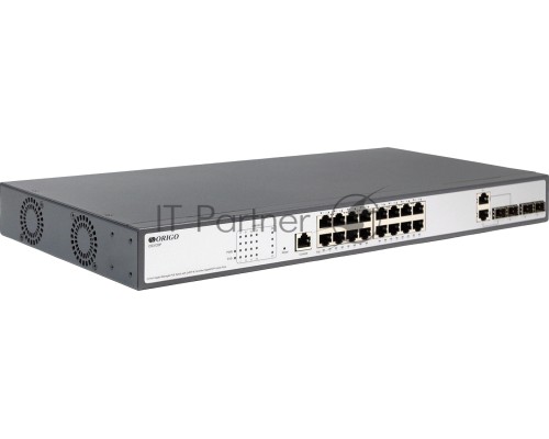 Коммутатор Managed L2 Switch 16x1000Base-T PoE, 2x1000Base-X SFP, 2xCombo 1000Base-T/SFP, PoE Budget 250W, RJ45 Console, 19