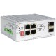 Коммутатор Unmanaged Industrial Switch 4x1000Base-T PoE, 2x1000Base-X SFP, PoE Budget 60W, Surge 4KV, -40 to 75°C