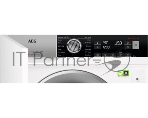 Встраиваемая стиральная машина AEG L8FBE48SCI, 60 см, 8 кг, 15 программ