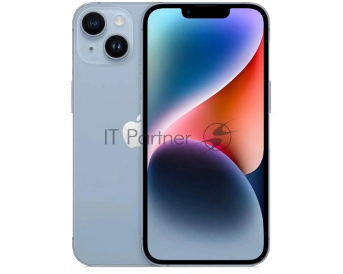 Смартфон Apple A2882 iPhone 14 128Gb 6Gb голубой моноблок 3G 4G 2Sim 6.1