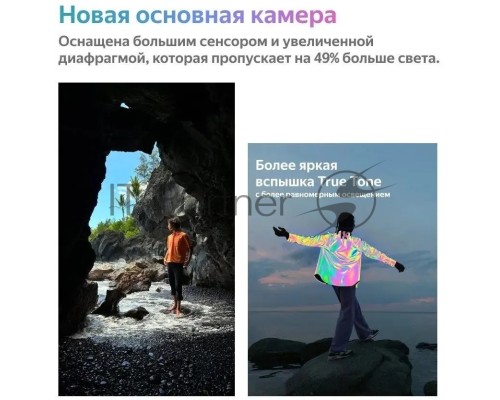 Смартфон Apple A2882 iPhone 14 128Gb 6Gb голубой моноблок 3G 4G 2Sim 6.1