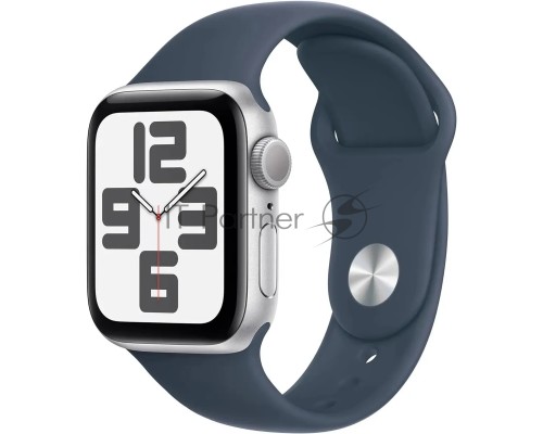 Смарт-часы Apple Watch SE 2023 A2722 40мм OLED корп.серебристый Sport Band разм.брасл.:S/M (MRE13LL/A)