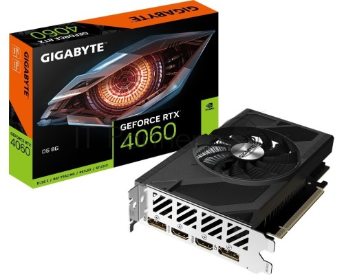 Видеокарта Gigabyte GV-N4060D6-8GD RTX4060 PCI-E 4.0 128bit GDDR6 2460/17000 HDMIx2 DPx2 HDCP Ret