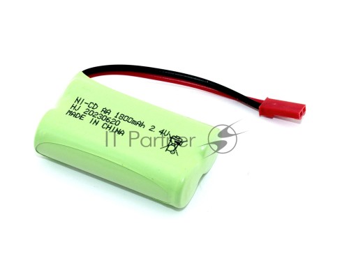 Аккумулятор Ni-Cd  2.4V 1800mah AA Flatpack разъем JST plug