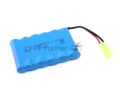 Аккумулятор Ni-Cd 7.2V 1400 mAh AA Flatpack разъем Tamiya