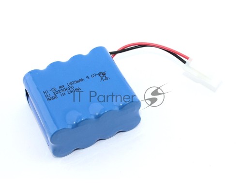 Аккумулятор Ni-Cd 9.6V 1400 mAh AA Row разъем 5559 (4+4)