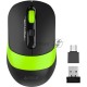 Мышь беспроводная A4Tech Fstyler FG10CS Air черный/зеленый, 2000 dpi, радиоканал, USB, кнопки - 4