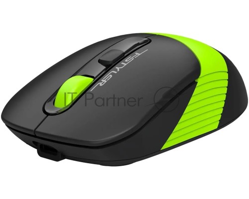 Мышь беспроводная A4Tech Fstyler FG10CS Air черный/зеленый, 2000 dpi, радиоканал, USB, кнопки - 4