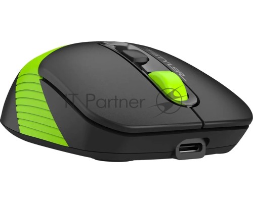 Мышь беспроводная A4Tech Fstyler FG10CS Air черный/зеленый, 2000 dpi, радиоканал, USB, кнопки - 4