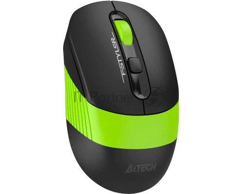 Мышь беспроводная A4Tech Fstyler FG10CS Air черный/зеленый, 2000 dpi, радиоканал, USB, кнопки - 4