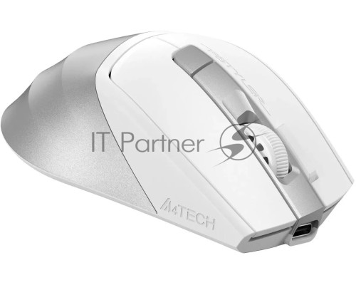 Мышь беспроводная A4Tech Fstyler FB45CS Air белый/серебристый, 2000 dpi, радиоканал, Bluetooth, USB, кнопки - 7
