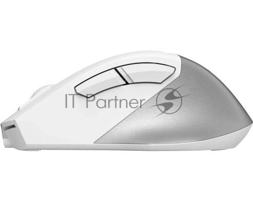 Мышь беспроводная A4Tech Fstyler FB45CS Air белый/серебристый, 2000 dpi, радиоканал, Bluetooth, USB, кнопки - 7