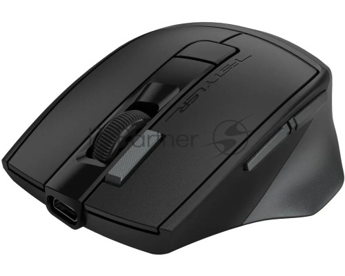 Мышь A4Tech Fstyler FB45CS Air серый оптическая (2000dpi) silent беспроводная BT/Radio USB (7but)