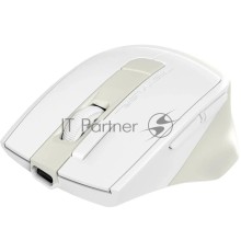 Мышь A4Tech Fstyler FG45CS Air бежевый оптическая (2000dpi) silent беспроводная USB для ноутбука (7but)