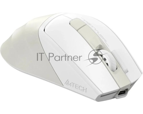 Мышь A4Tech Fstyler FG45CS Air бежевый оптическая (2000dpi) silent беспроводная USB для ноутбука (7but)