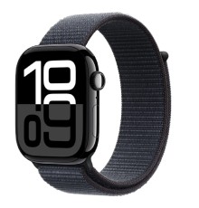 Apple Watch Series 10 46mm Jet Black Aluminium Case with Ink Sport Loop (MWWR3LW/A)