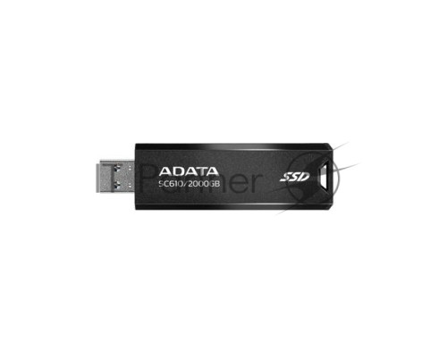 Накопитель SSD внешний USB 3.2 2TB BLACK SC610-2000G-CBK/RD ADATA