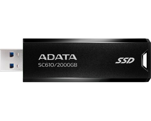 Накопитель SSD внешний USB 3.2 2TB BLACK SC610-2000G-CBK/RD ADATA