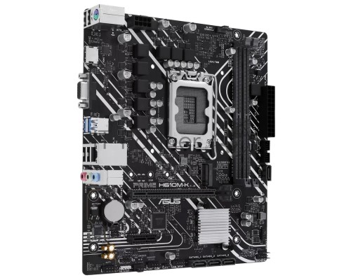 Материнская плата ASUS PRIME H610M-K, LGA 1700, Intel H610, 2xDDR5, 4xSATA, 1xM.2, 1xPCI-E 4.0 x16, 1x1Gb LAN, 2xUSB-A 3.2 Gen 1, 4xUSB-A 2.0, 1xHDMI, 1xVGA, 3x3.5 мм, 1xRS-232, 7.1, Micro-ATX