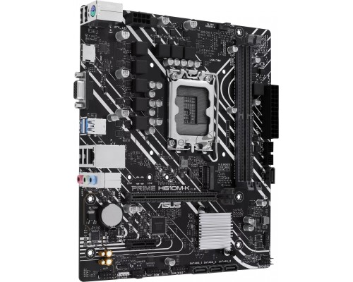 Материнская плата ASUS PRIME H610M-K, LGA 1700, Intel H610, 2xDDR5, 4xSATA, 1xM.2, 1xPCI-E 4.0 x16, 1x1Gb LAN, 2xUSB-A 3.2 Gen 1, 4xUSB-A 2.0, 1xHDMI, 1xVGA, 3x3.5 мм, 1xRS-232, 7.1, Micro-ATX