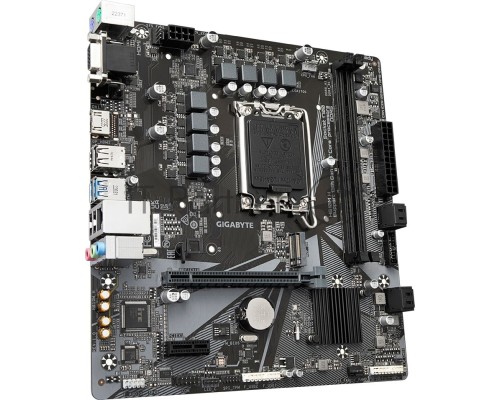 Материнская плата Gigabyte H610M H LGA1700, H610, 2*DDR5, D-Sub+HDMI, 4 SATA 6 Гб/с, M2, Audio, Gb LAN, USB 3.2, USB 2.0, COM*1 header, mATX