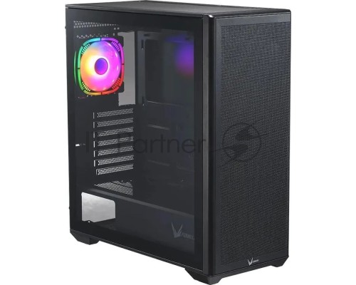 Компьютерный корпус Formula Air Power G5 Plus черный без БП ATX 1x120mm 2xUSB2.0 1xUSB3.1 audio bott PSU